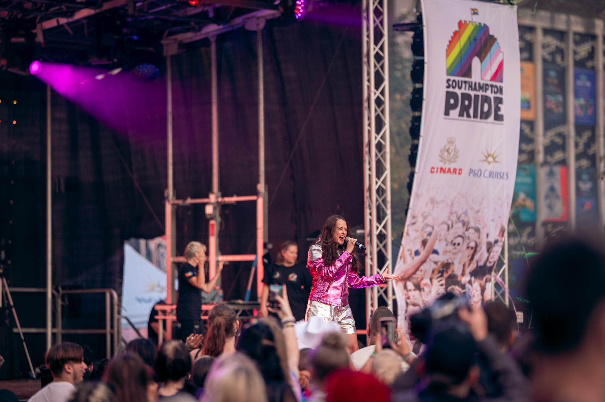 A performer on the Southampton Pride stage